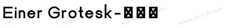 Einer Grotesk字体转换 Einer Grotesk字体转换